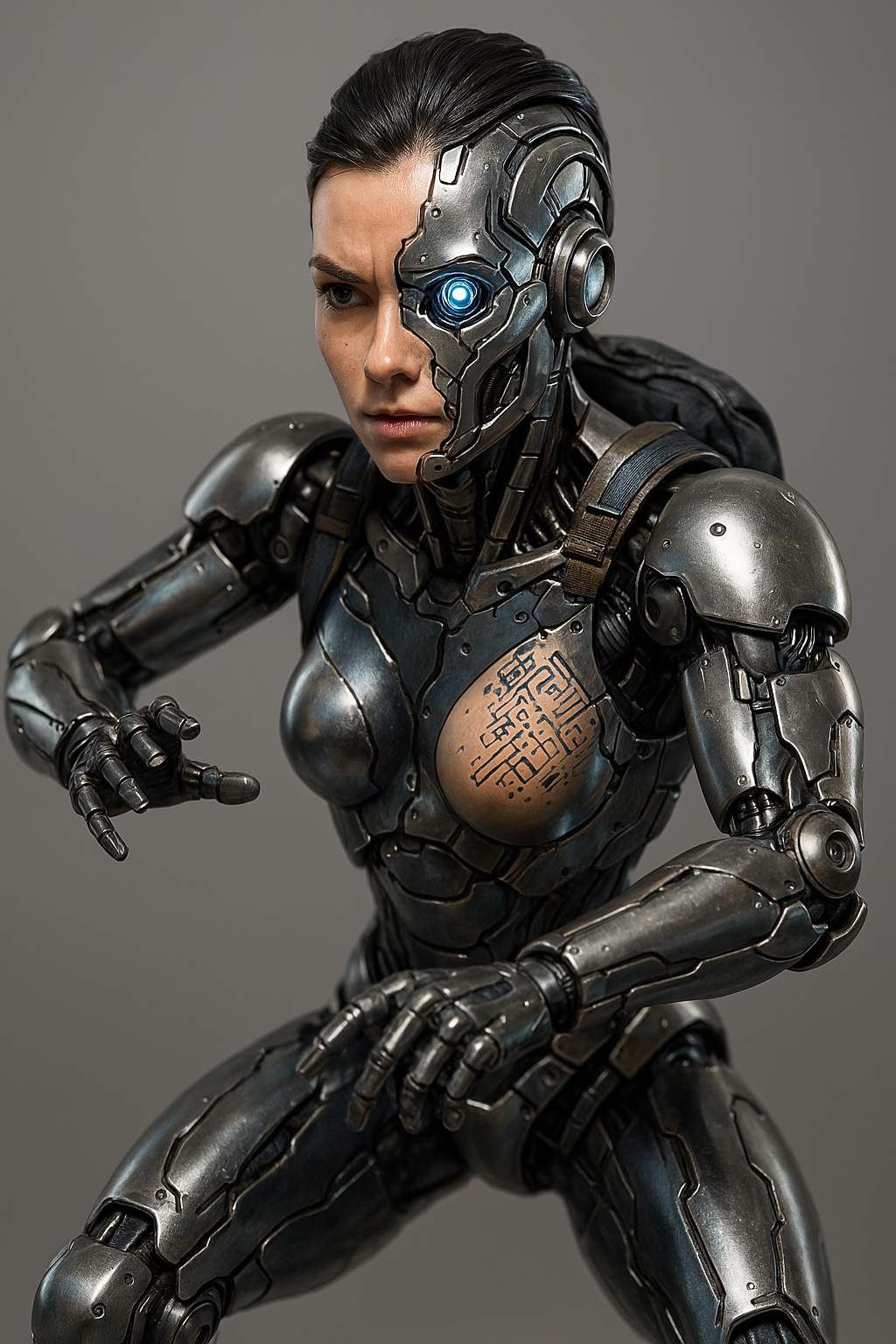 Sci-Fi Cyborg Figure